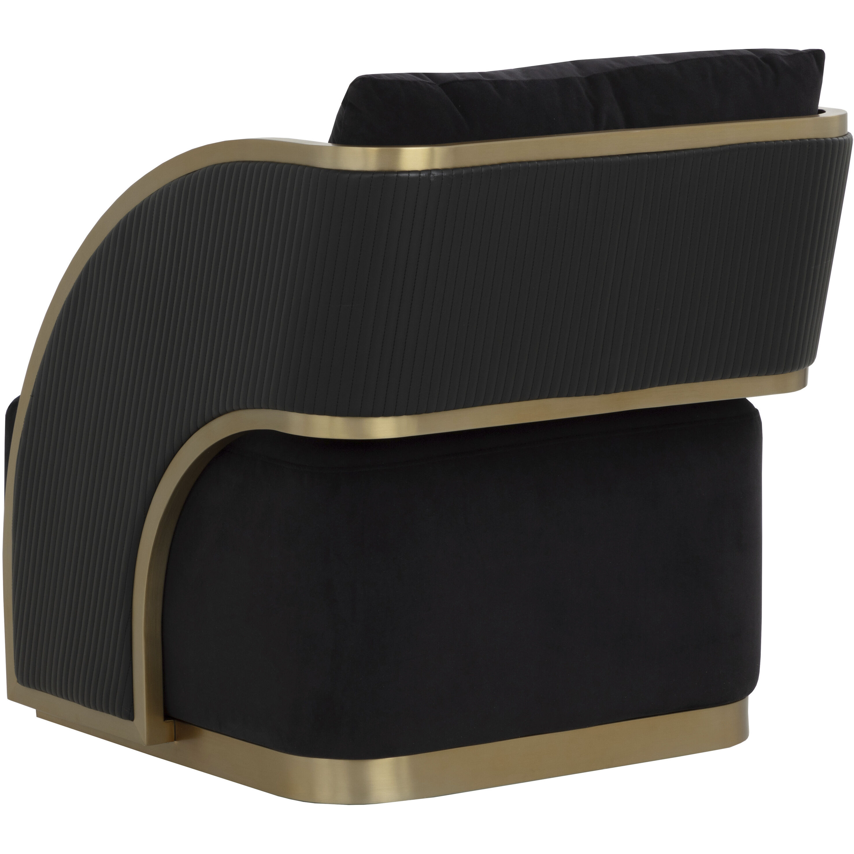 Baz Abbington Black / Napa Black Swivel Lounge Chair